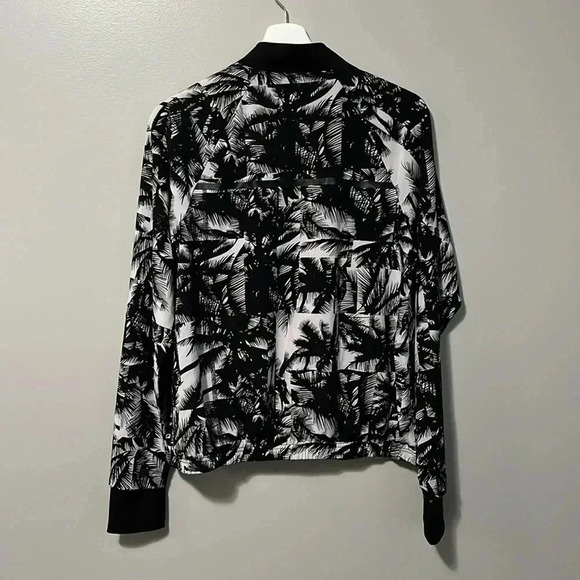 Fabletics Diana Bomber Athletic Jacket Malibu Print Hot Coral - Picture 8 of 13